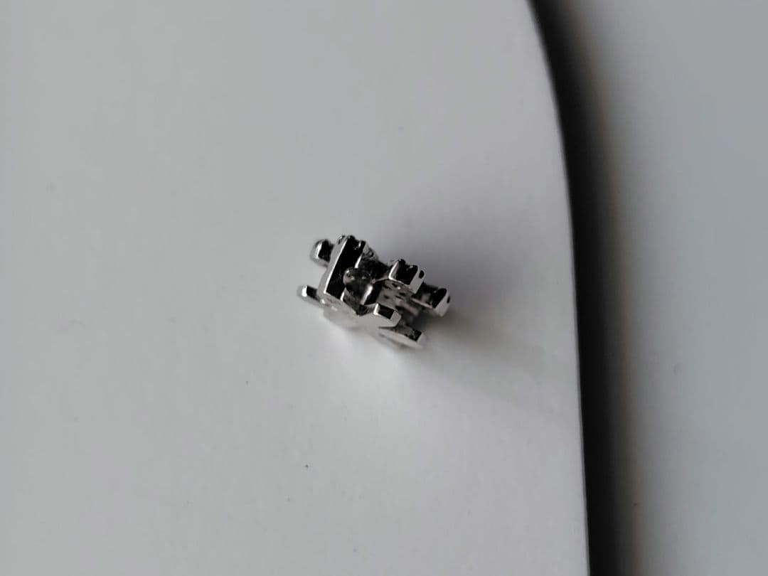 ダイヤモンド　18K 刻印　ネックレスチャーム　TAKE-UP 雪の結晶　スノー