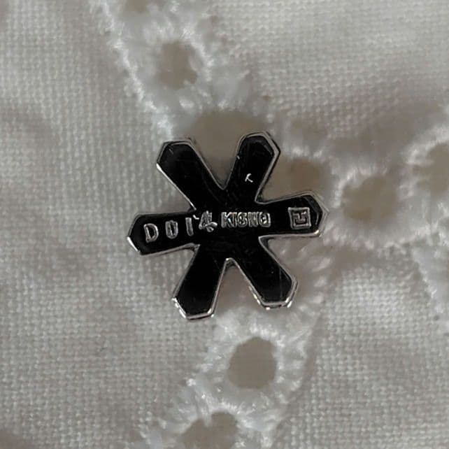 ダイヤモンド　18K 刻印　ネックレスチャーム　TAKE-UP 雪の結晶　スノー