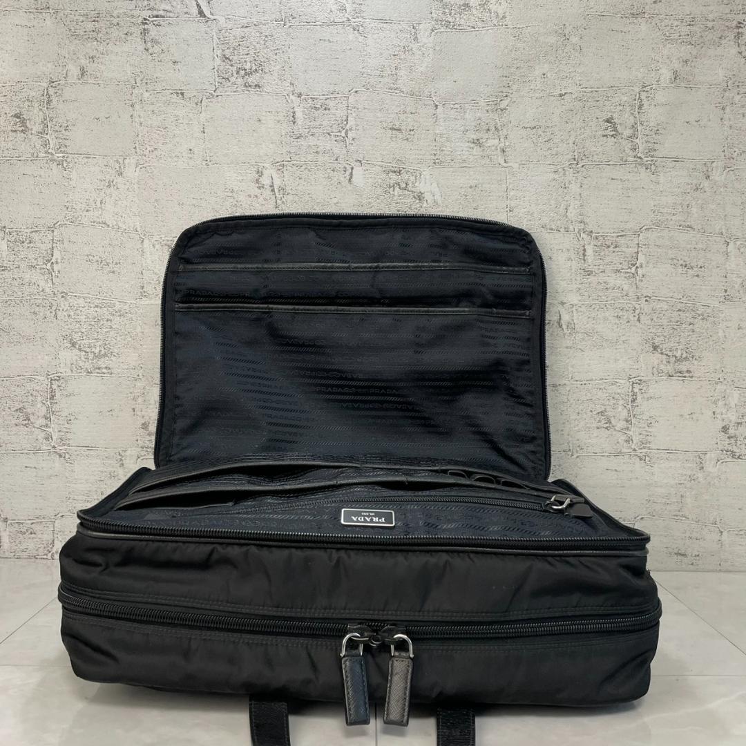 PRADA ボストンバッグ プラダ 2way ビジネスバッグ 2VE407 黒