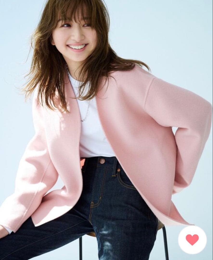 23区 MANTECO リバー ショート コート　ピンク　38