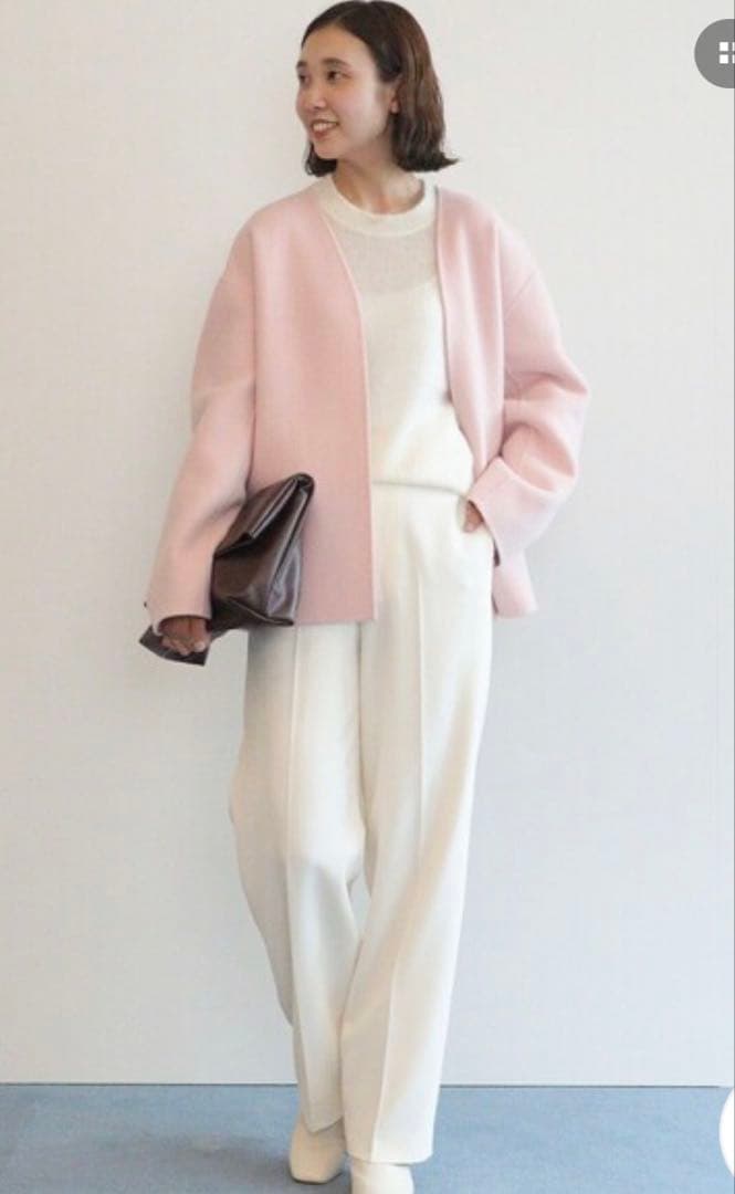 23区 MANTECO リバー ショート コート　ピンク　38