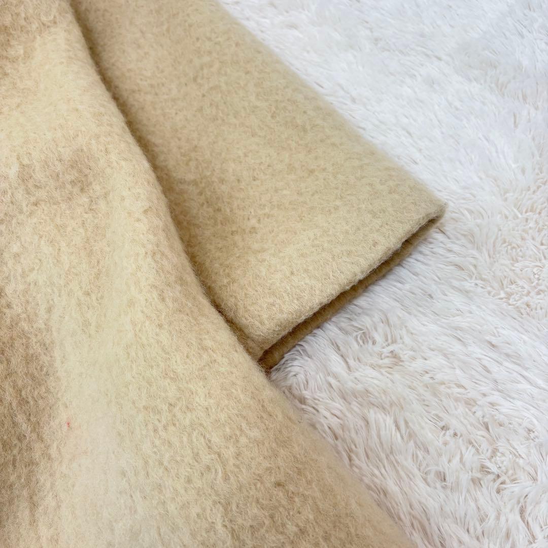 美品✨人気✨anuke Collarless Shaggy Coat ノーカラー
