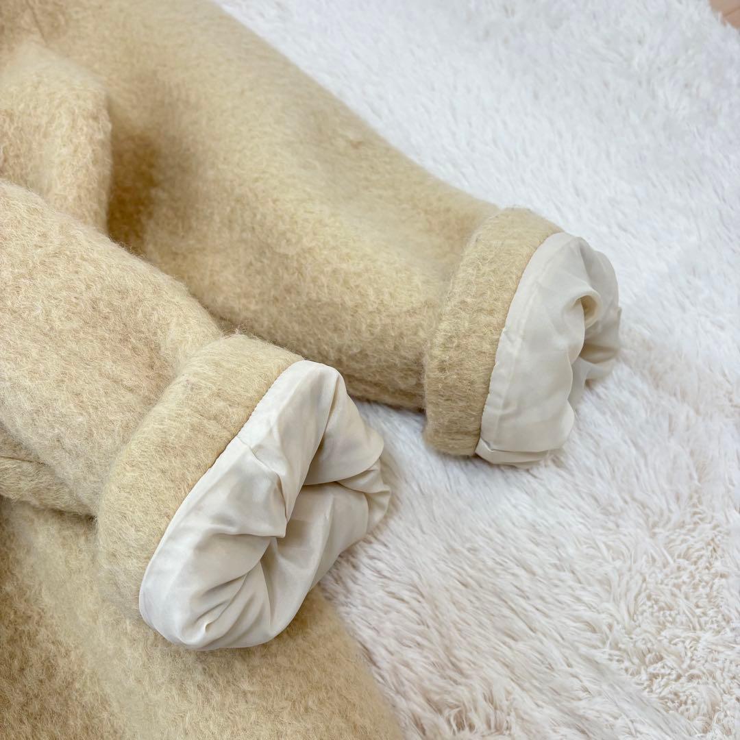 美品✨人気✨anuke Collarless Shaggy Coat ノーカラー