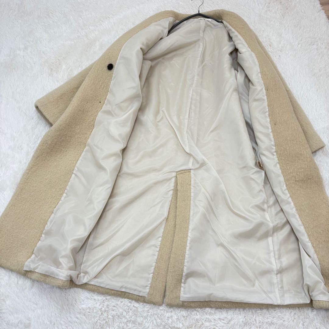 美品✨人気✨anuke Collarless Shaggy Coat ノーカラー