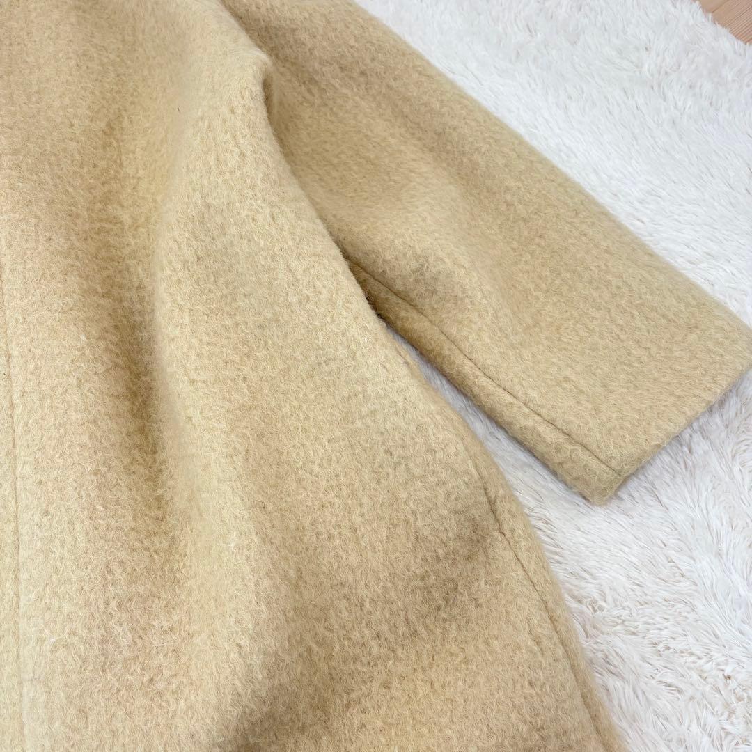 美品✨人気✨anuke Collarless Shaggy Coat ノーカラー