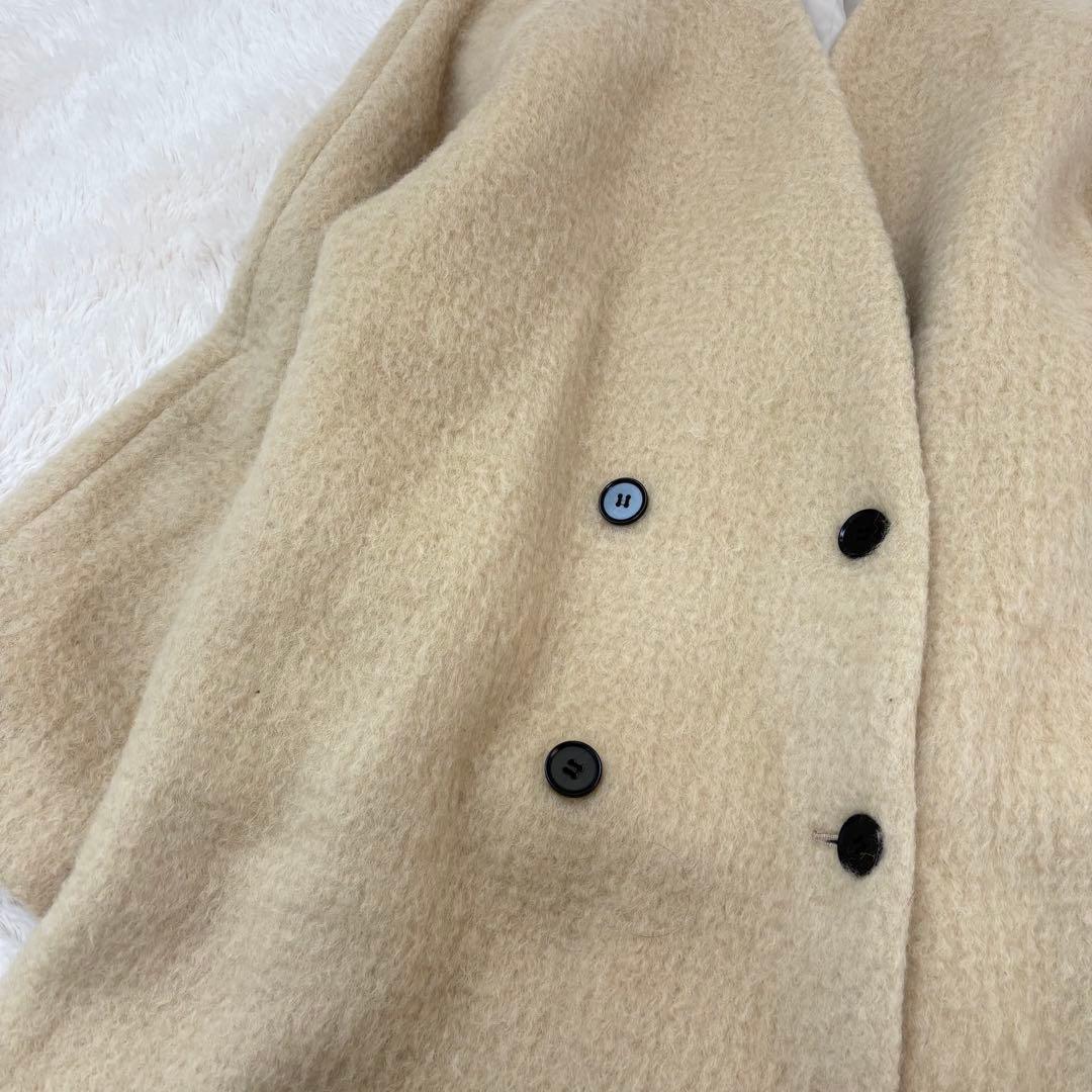 美品✨人気✨anuke Collarless Shaggy Coat ノーカラー