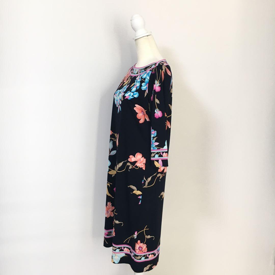 新品未使用　LEONARD レオナール　カンカン　ストレッチ　ワンピース　42