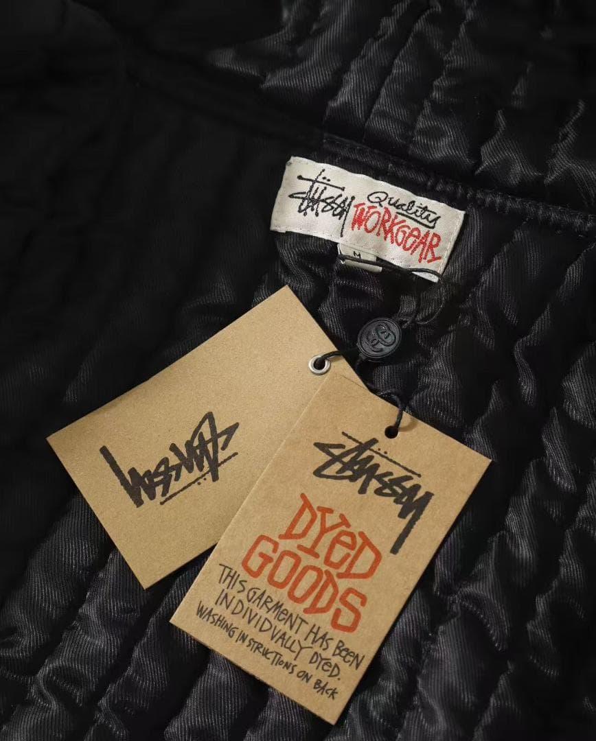 即日発送STUSSY Workgear フーディー ジャケット 黒