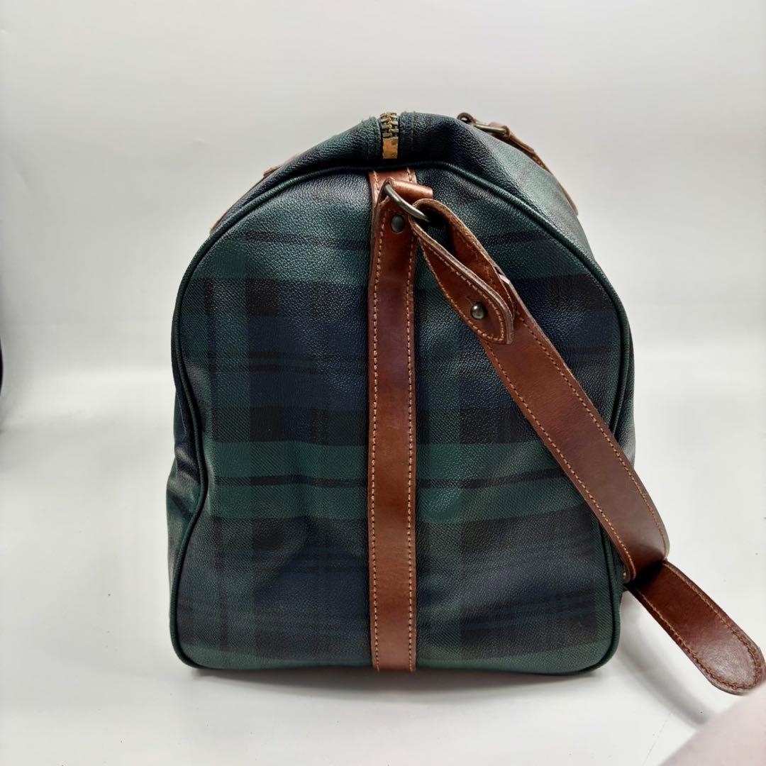 極美品✨ポロラルフローレン 2way ボストンバッグ 大容量 チェック柄 PVC