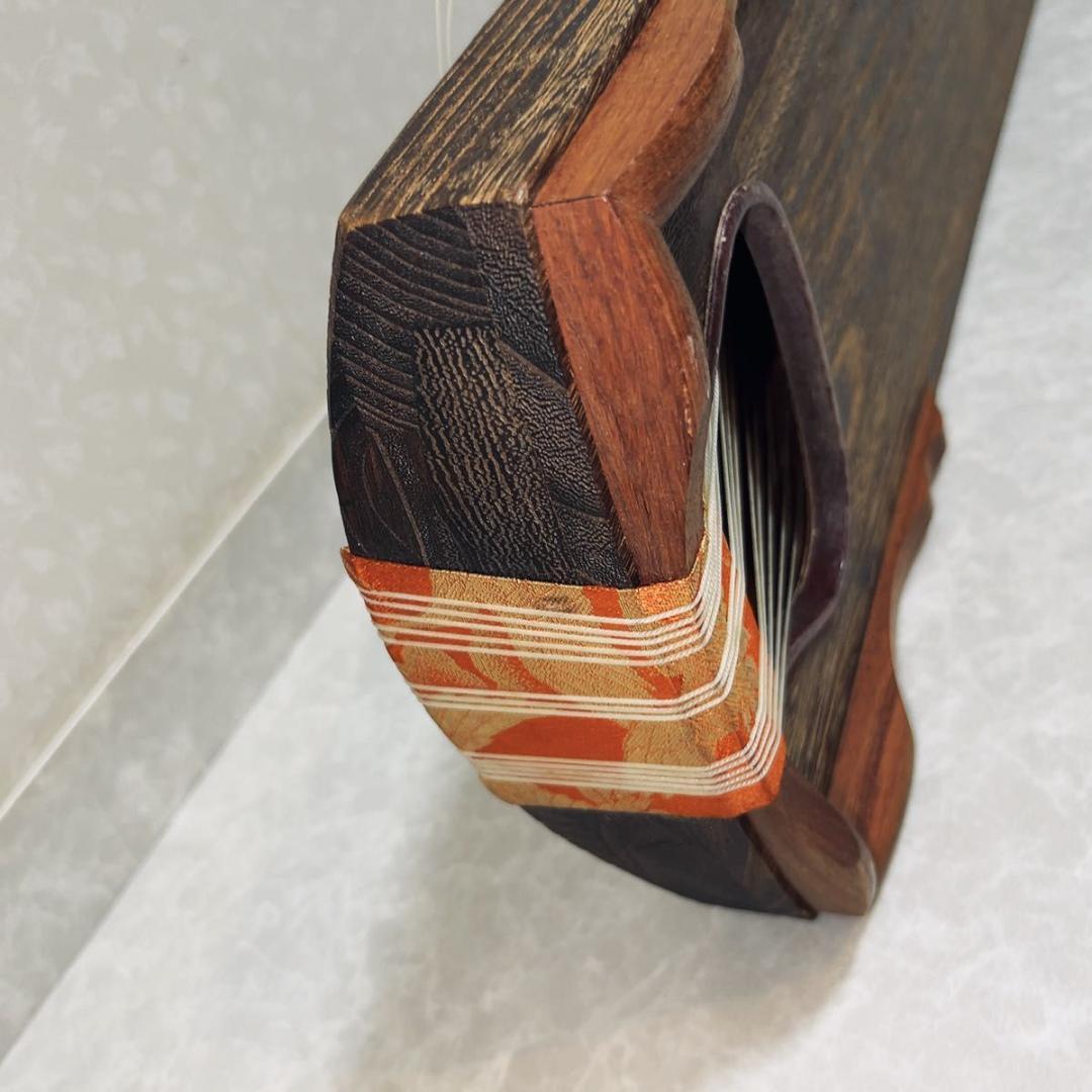 琴　箏　13弦　並甲　蒔絵　和楽器　弦楽器　すだれ彫り