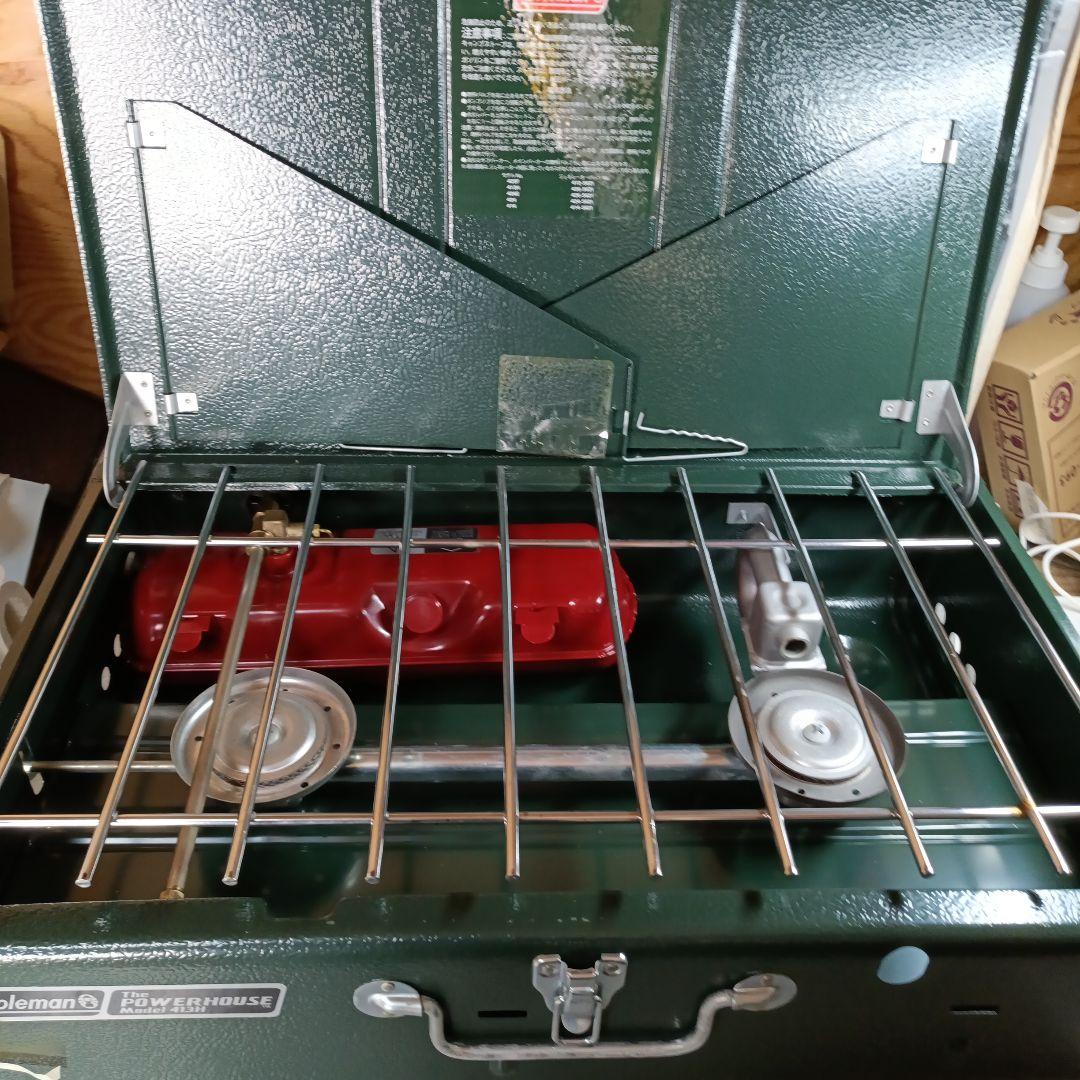 収納バックあり　コールマン ツーバーナーコンロ 413H499J　ジャンク