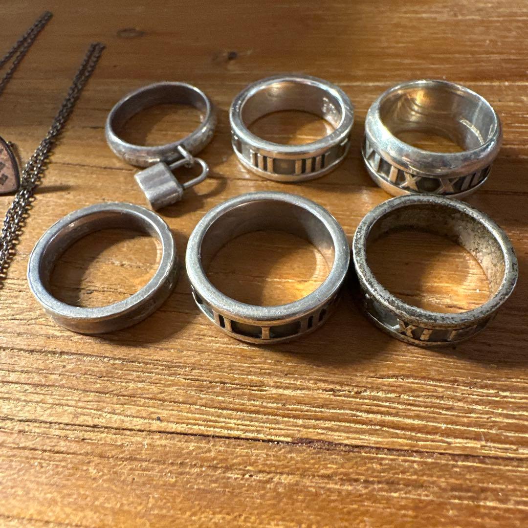 再出品　Tiffany シルバーアクセサリー リング ネックレス ピアス