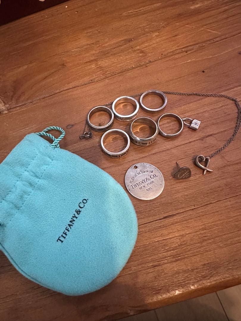 再出品　Tiffany シルバーアクセサリー リング ネックレス ピアス
