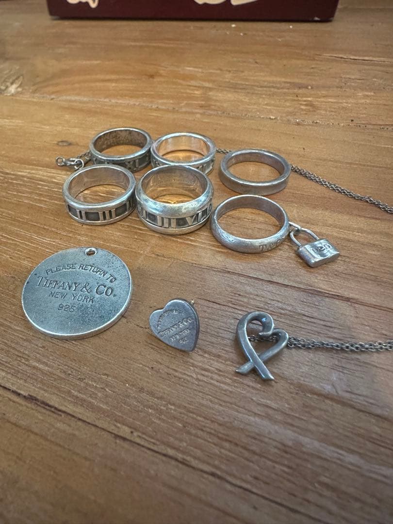 再出品　Tiffany シルバーアクセサリー リング ネックレス ピアス