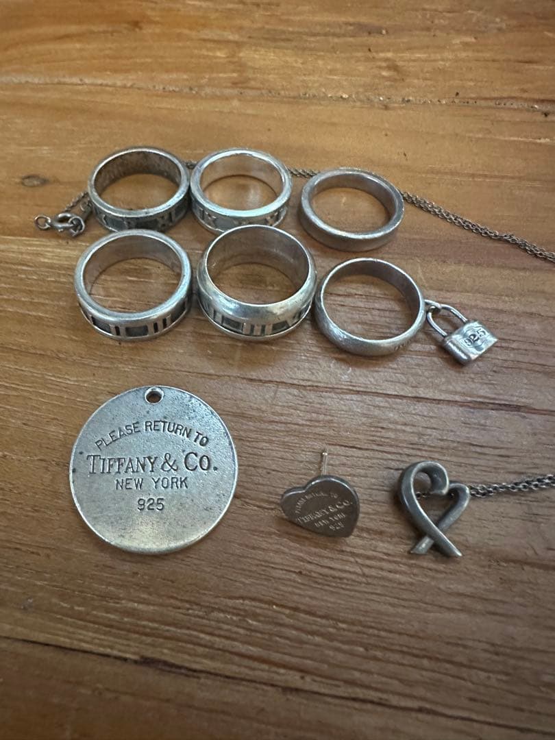 再出品　Tiffany シルバーアクセサリー リング ネックレス ピアス
