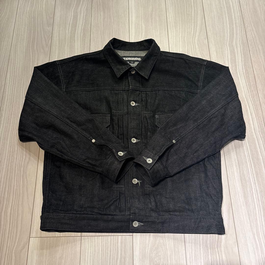 NEIGHBORHOOD RIGID DENIM TYPE-2 JACKET 黒