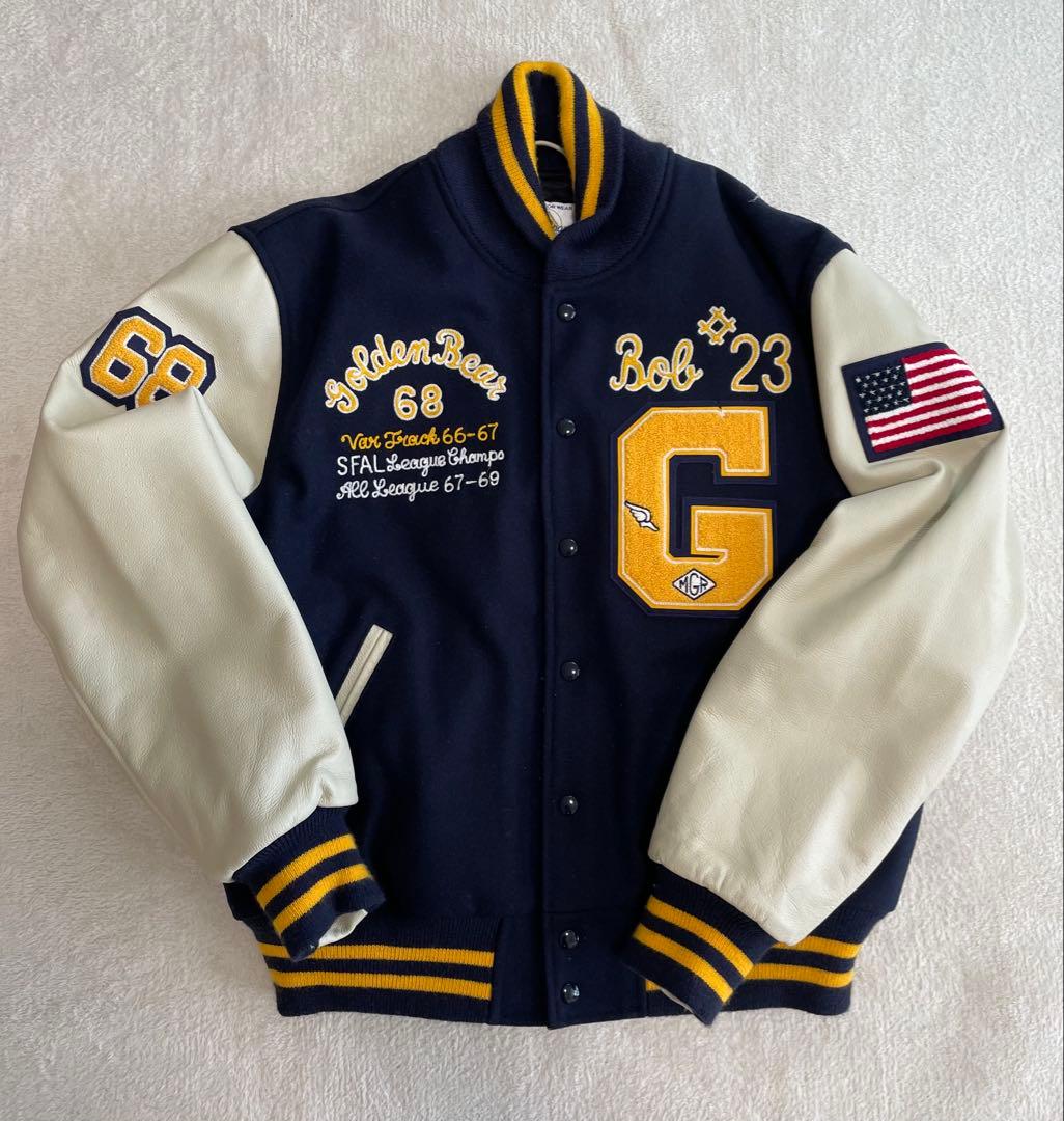 GBsport ジービースポーツ　スタジャン　ネイビー／クリーム　XL