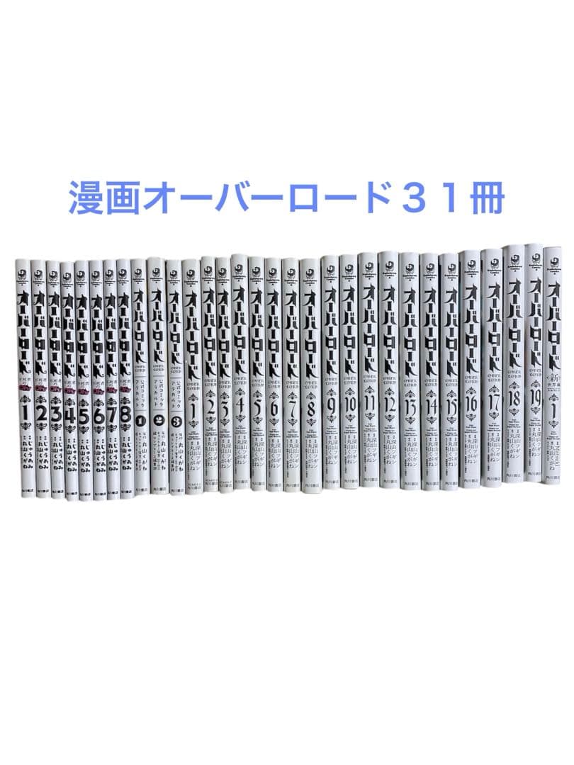 【合計31冊】オーバーロード1~19巻　不死者のOh1~8巻　新世界編1巻など
