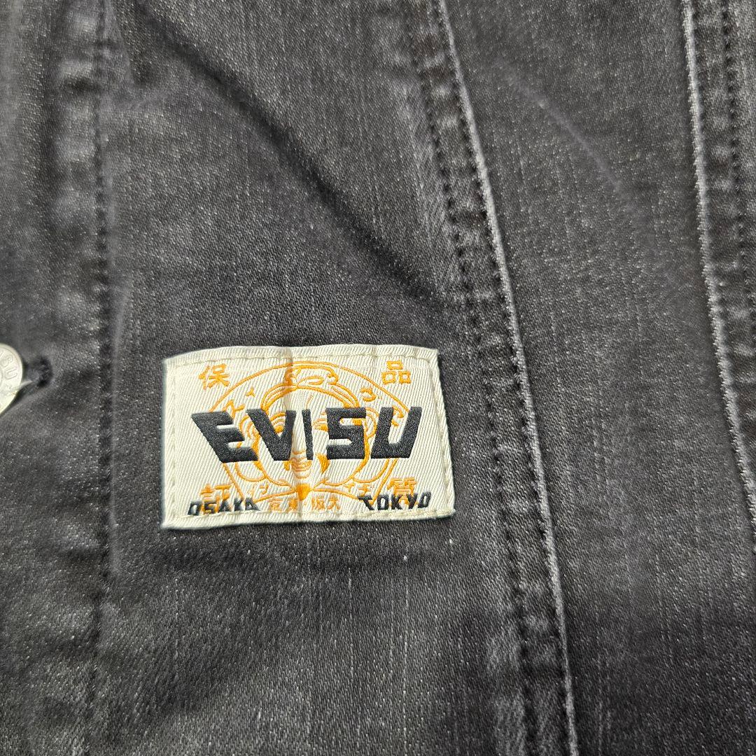 EVISU エヴィス デニムジャケット カモメ ブラック Gジャン　M