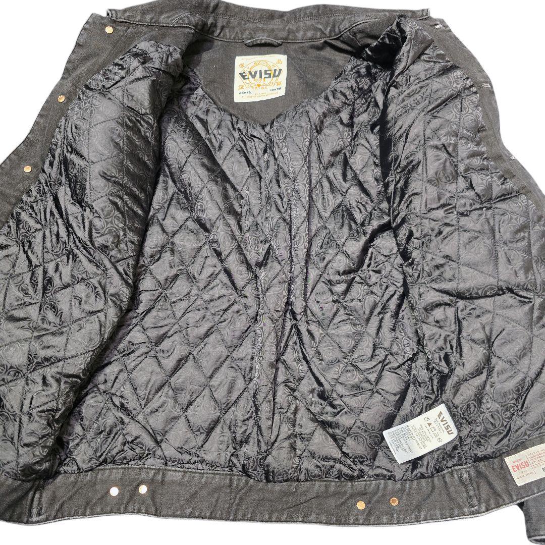 EVISU エヴィス デニムジャケット カモメ ブラック Gジャン　M