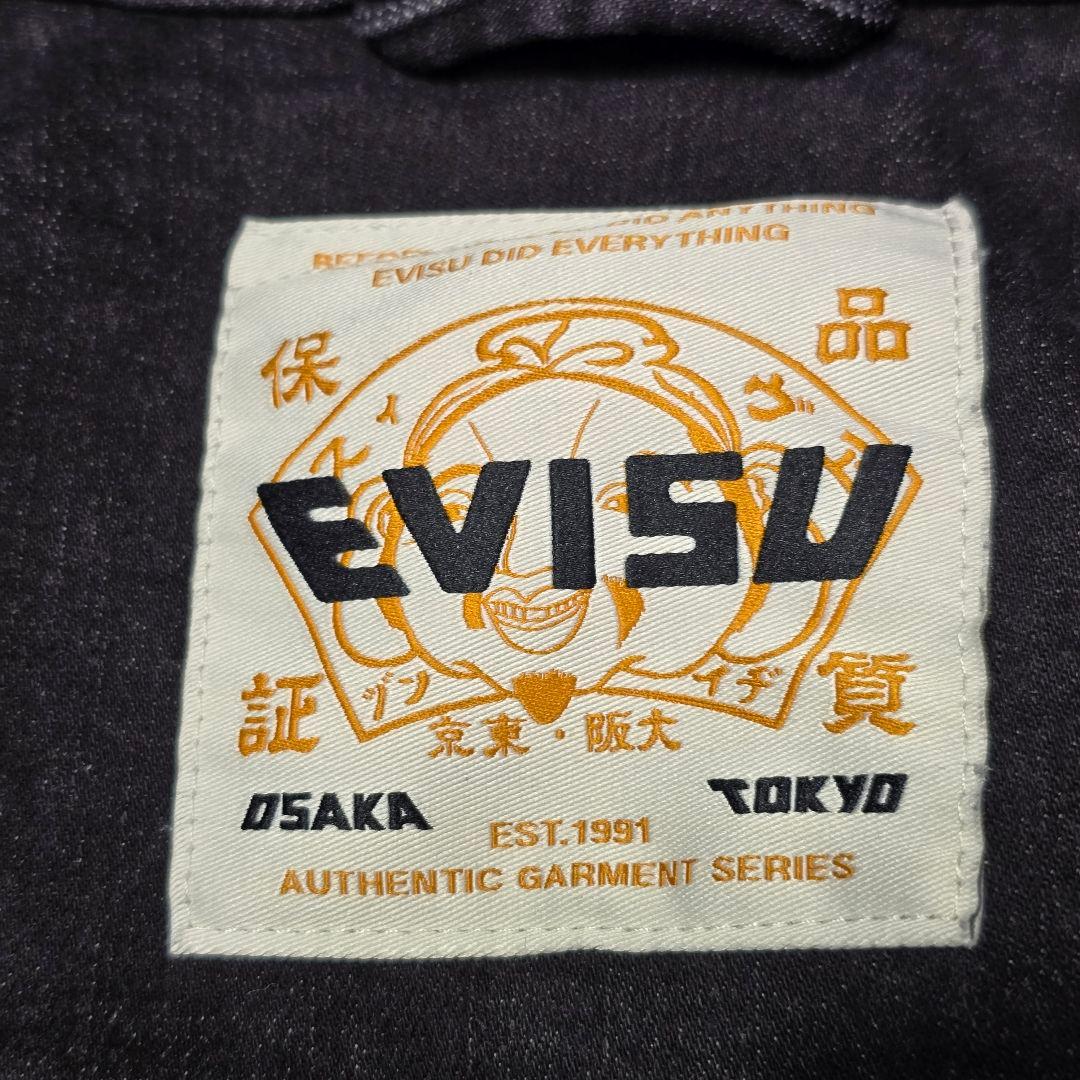 EVISU エヴィス デニムジャケット カモメ ブラック Gジャン　M