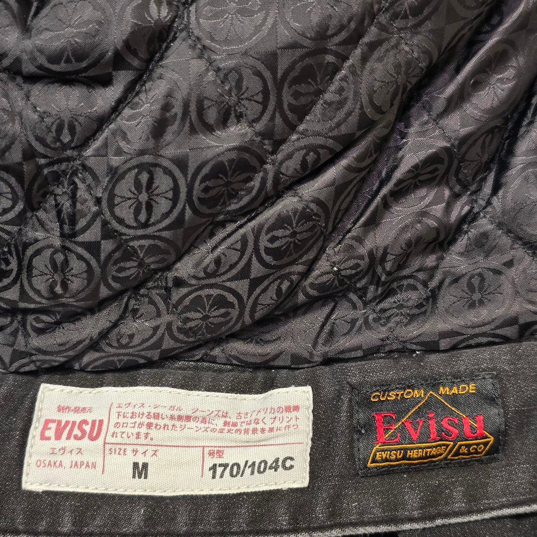 EVISU エヴィス デニムジャケット カモメ ブラック Gジャン　M
