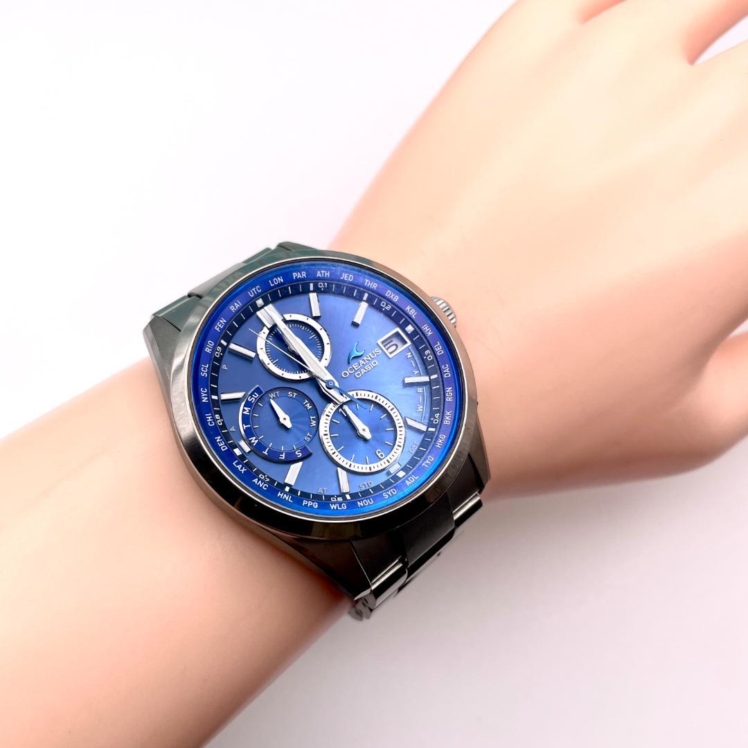 カシオ オシアナス OCW-T2600 ソーラー メンズ腕時計 チタン ガラス