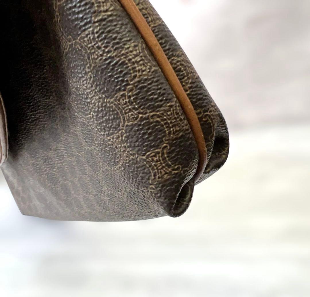 CELINE セリーヌ　マカダム柄　ポーチ　クラッチバッグ