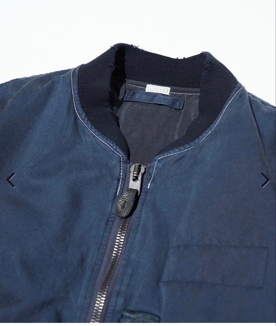 ジャケット・アウター a.presse 3 Vintage Silk Flight Jacket