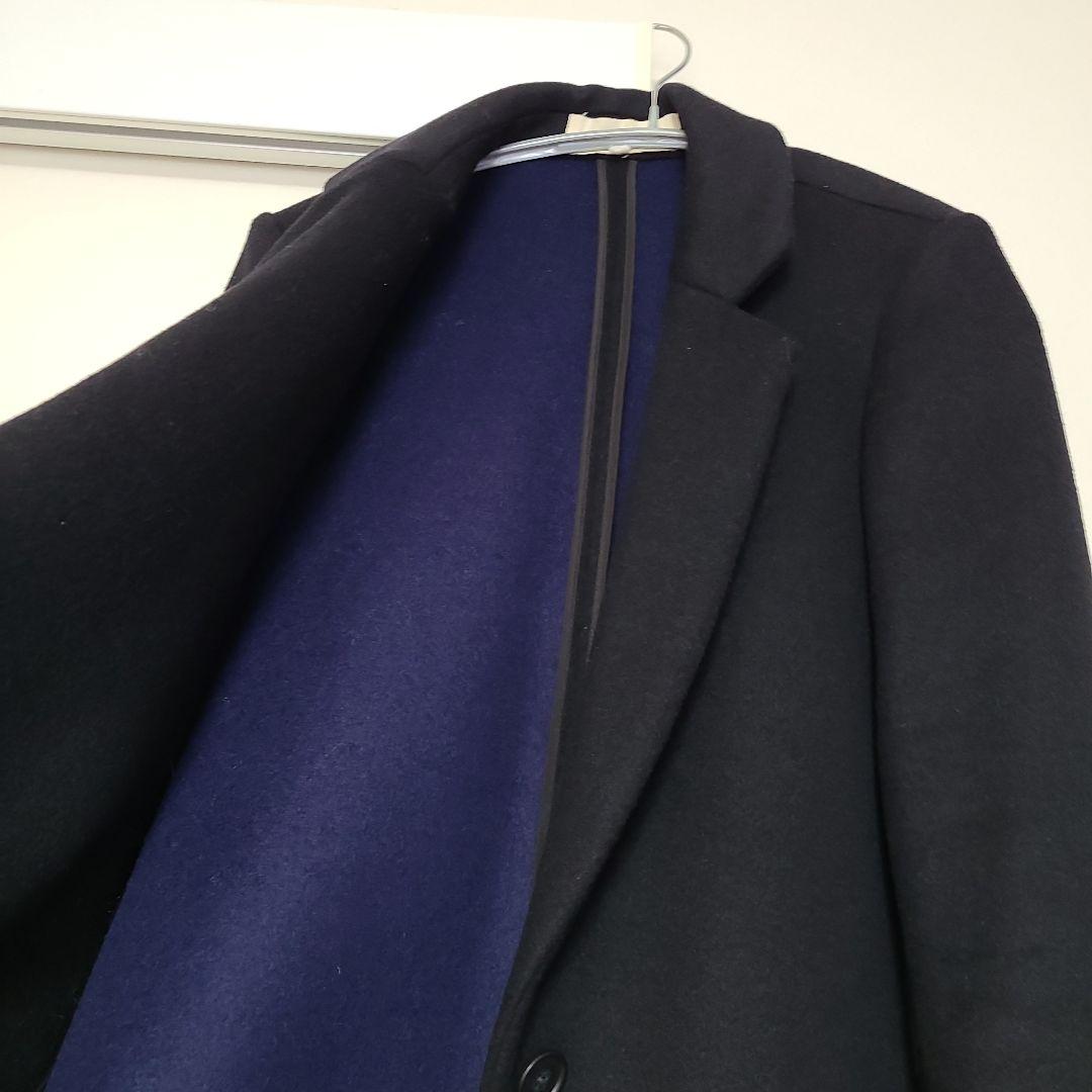 黒いチェスターコート