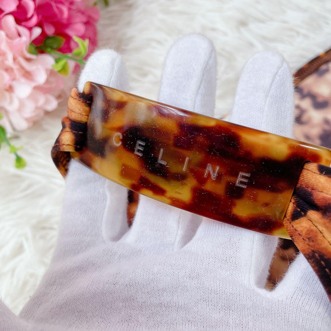 美品　セリーヌ　レオパード柄　ビキニ　水着　ハラコ