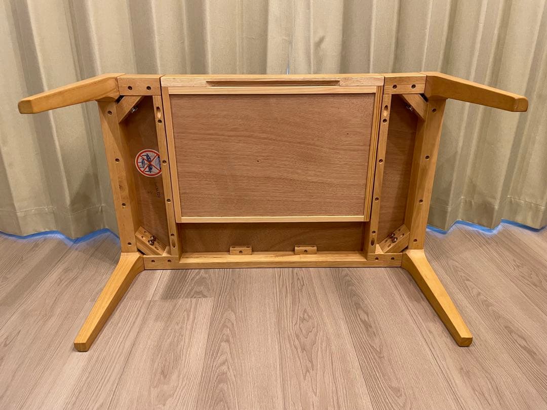 【美品】引出し付きリビングローテーブル 幅80cm奥行50ナチュラル