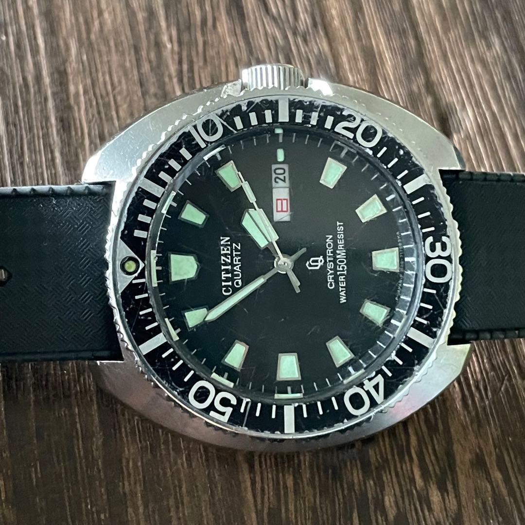 電池交換済　希少　シチズン　クリストロン ダイバー