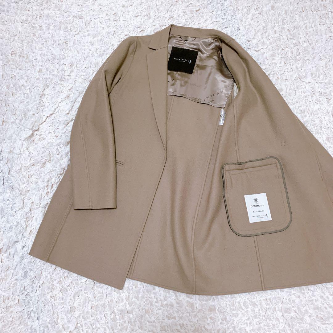 【マッキントッシュロンドン✖️ドーメル】ダブルフェイスウールコート 38