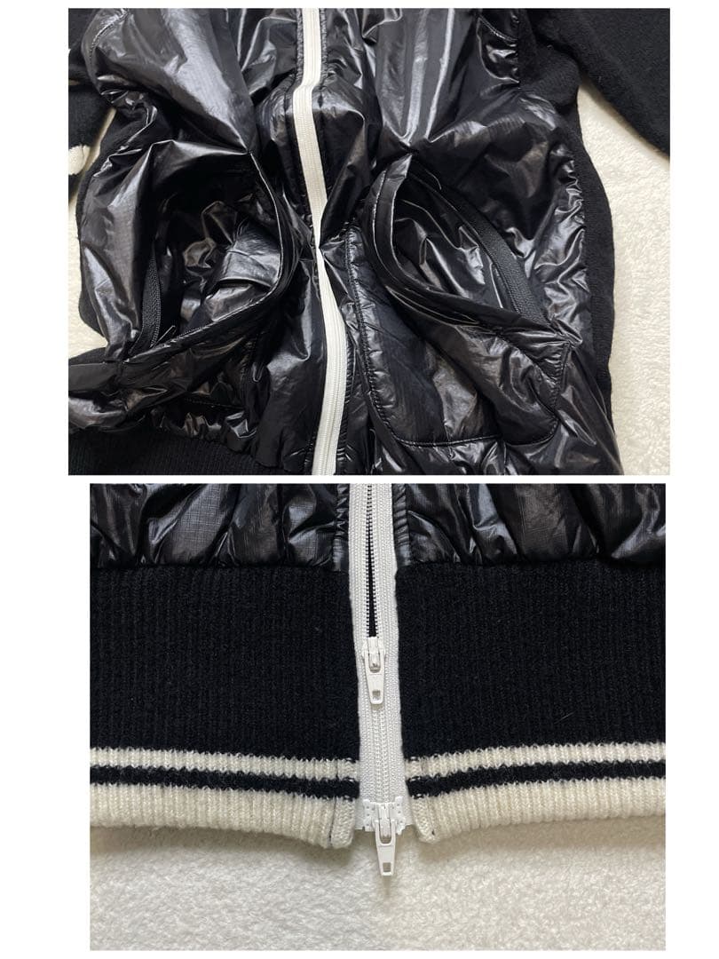 PEARLYGATES 異素材　ジャケット　ウール　ナイロン　ジップ