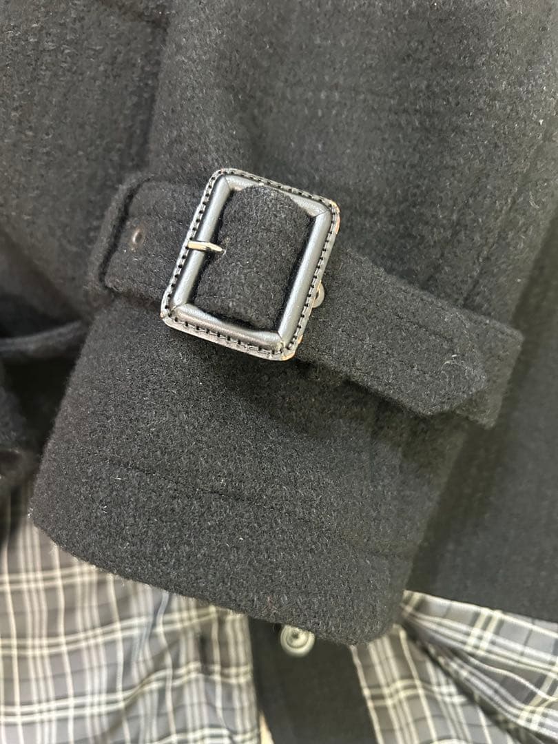 BURBERRY BLACK LABEL Pコート ブラック M