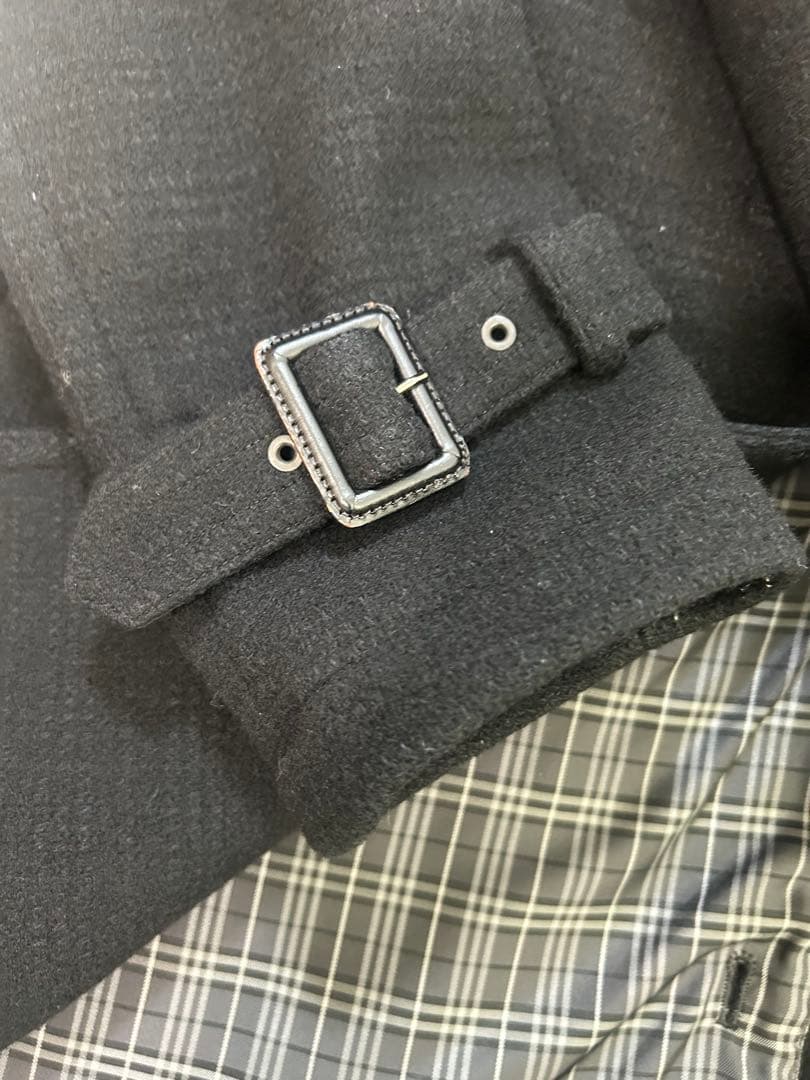BURBERRY BLACK LABEL Pコート ブラック M