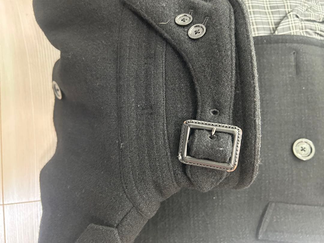 BURBERRY BLACK LABEL Pコート ブラック M