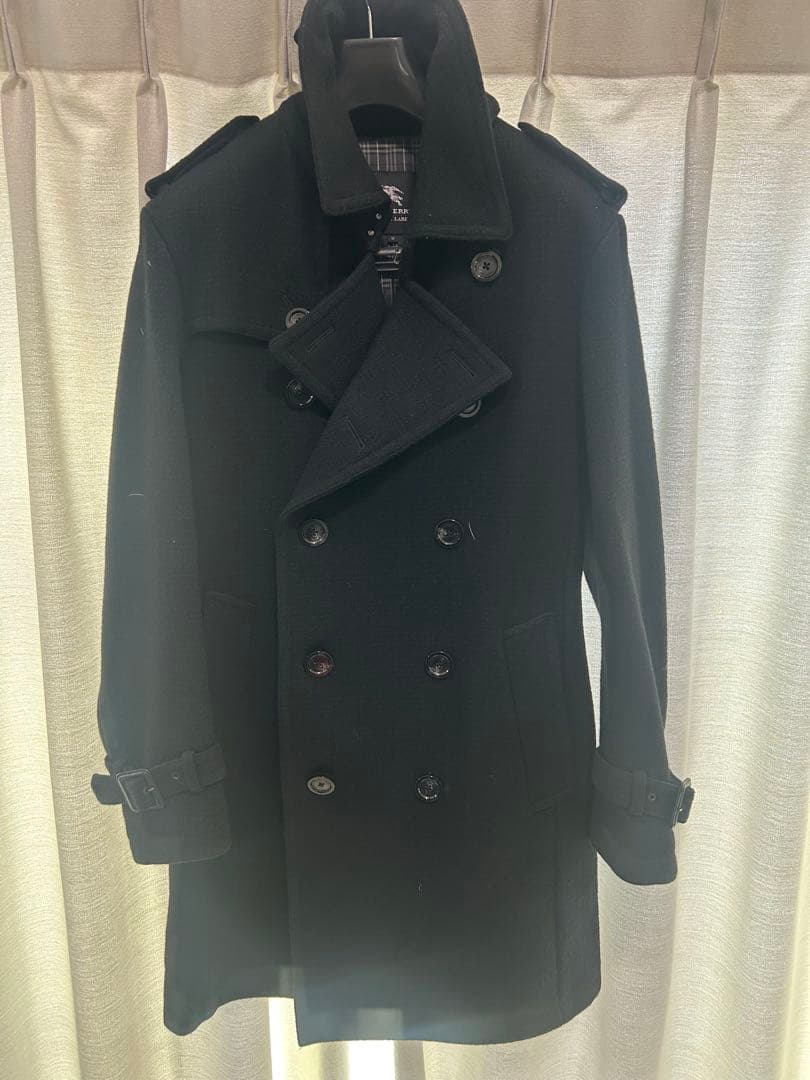 BURBERRY BLACK LABEL Pコート ブラック M