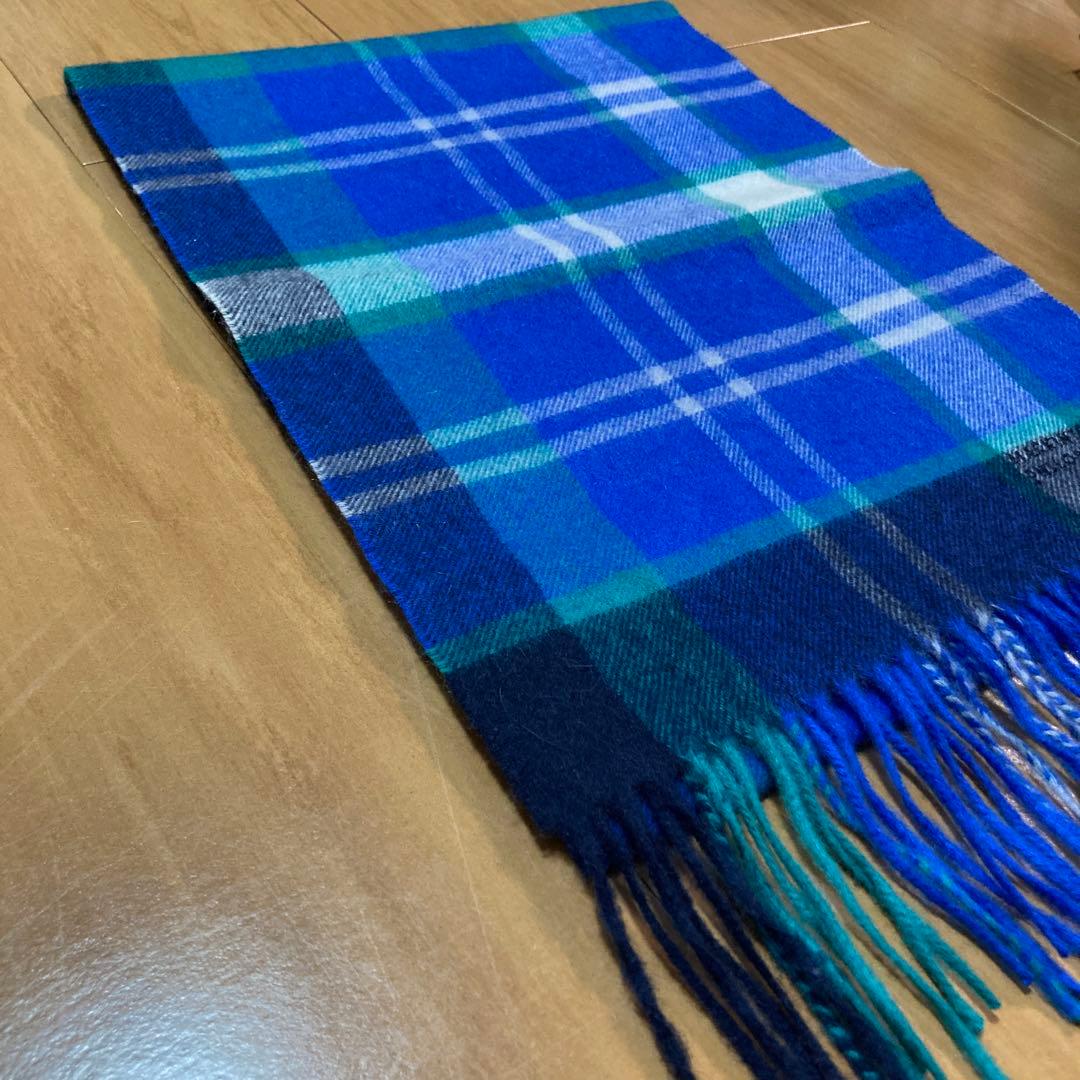 ✨新品❣️✨MACKINTOSH PHILOSOPHY マフラー ♪チェック柄青系