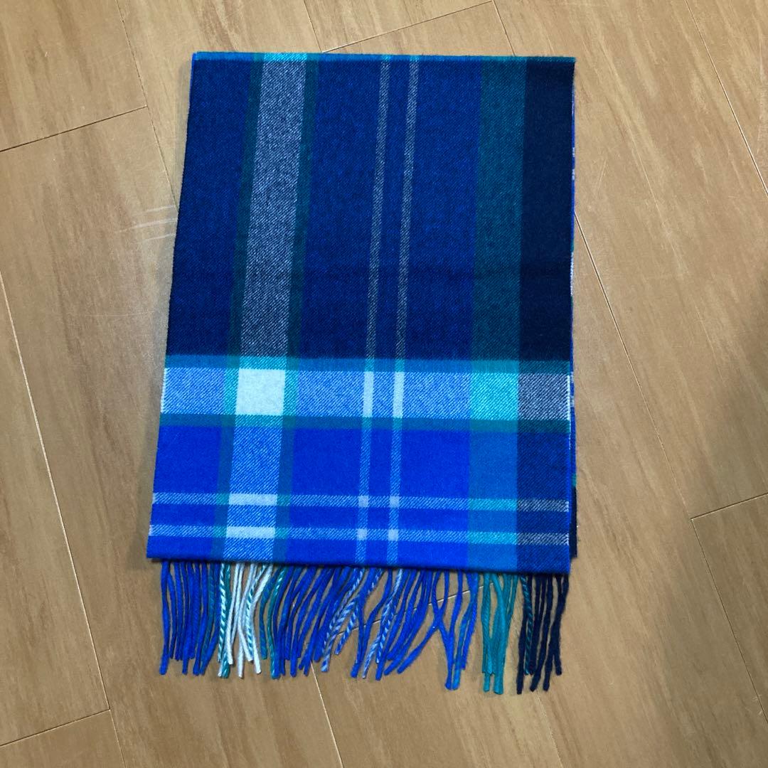 ✨新品❣️✨MACKINTOSH PHILOSOPHY マフラー ♪チェック柄青系