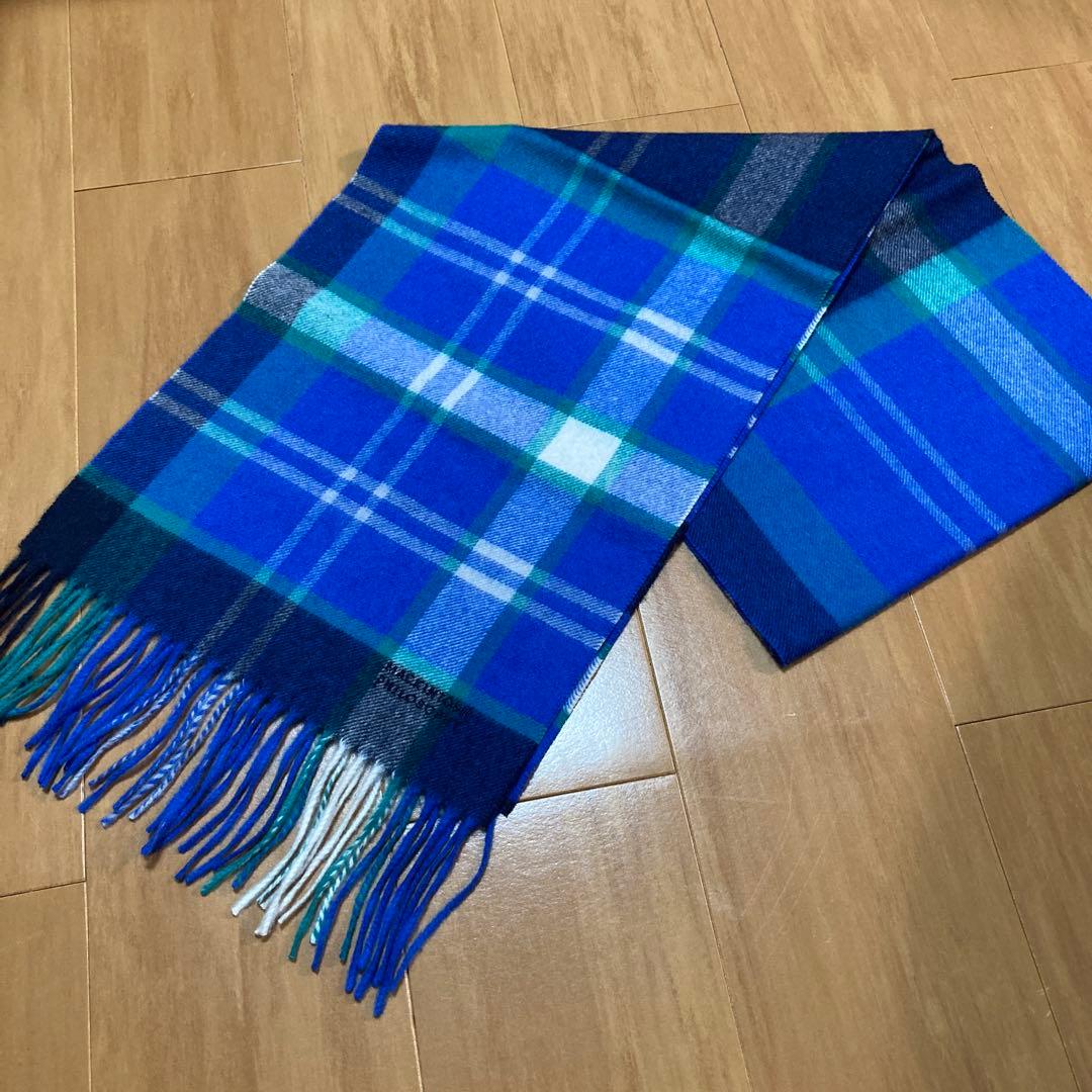 ✨新品❣️✨MACKINTOSH PHILOSOPHY マフラー ♪チェック柄青系