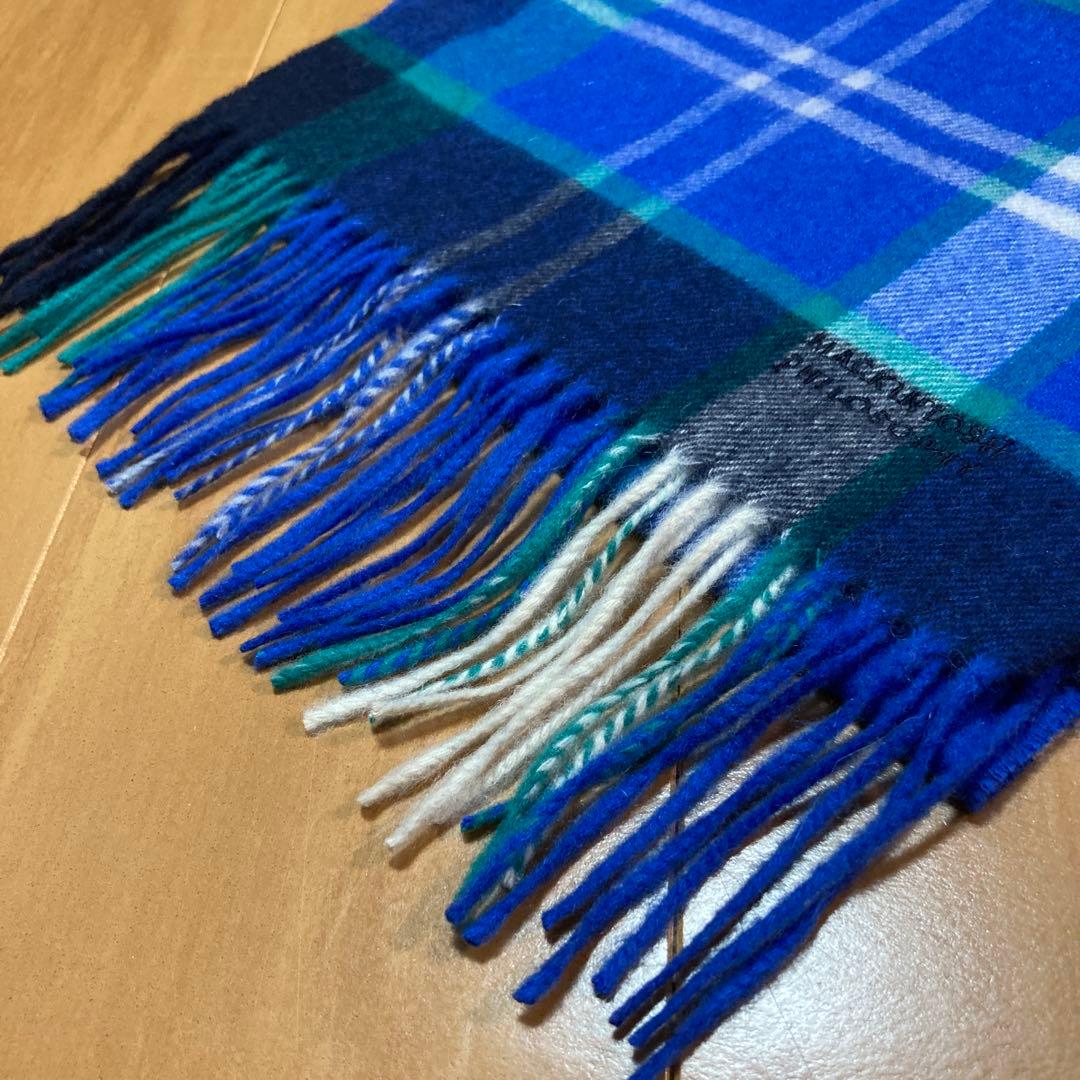 ✨新品❣️✨MACKINTOSH PHILOSOPHY マフラー ♪チェック柄青系