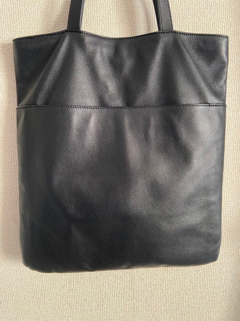 agnes b. アニエスベー レザー トートバッグ ビジネスバッグ ブラック