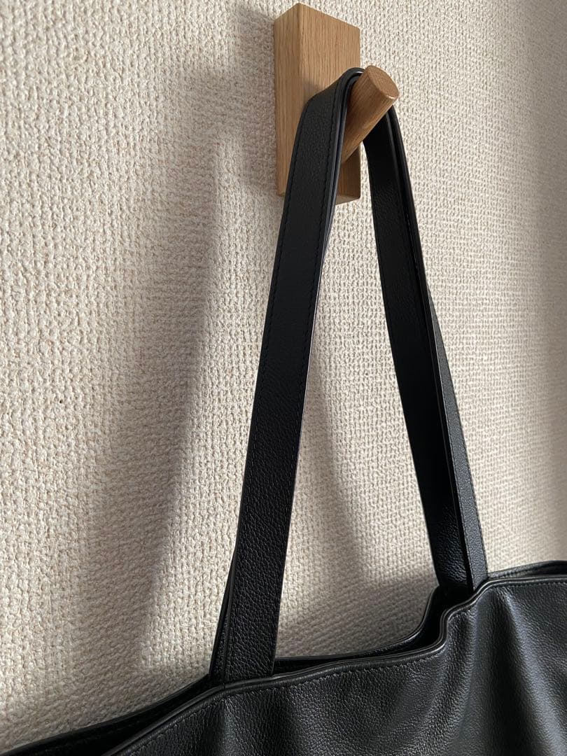 agnes b. アニエスベー レザー トートバッグ ビジネスバッグ ブラック