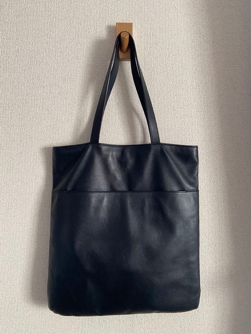 agnes b. アニエスベー レザー トートバッグ ビジネスバッグ ブラック