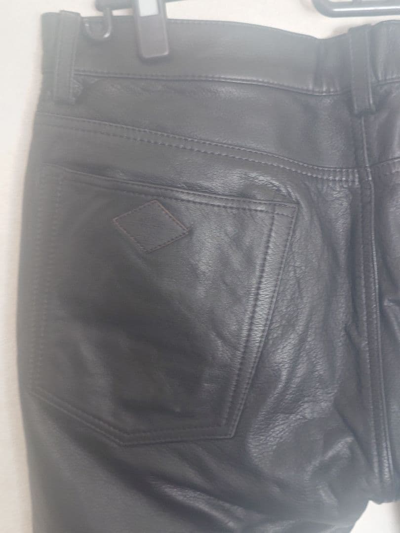 CRIMIE レザーパンツ L　牛革　スリムストレート　クライミー