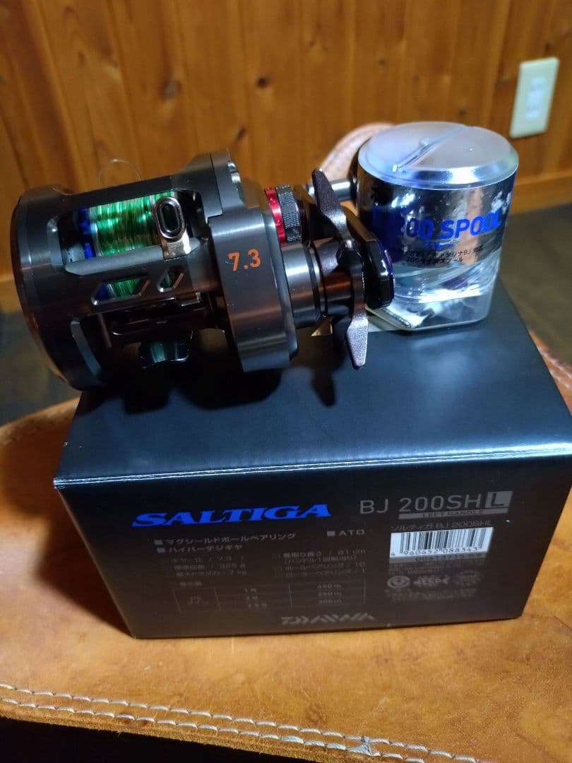 ダイワ　ソルティガBJ200SHL　替えスプール付き
