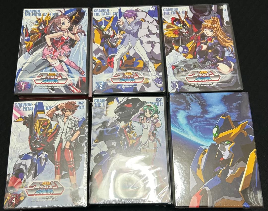 超重神グラヴィオン DVD 6巻セット　フィギュア付き限定版　未開封