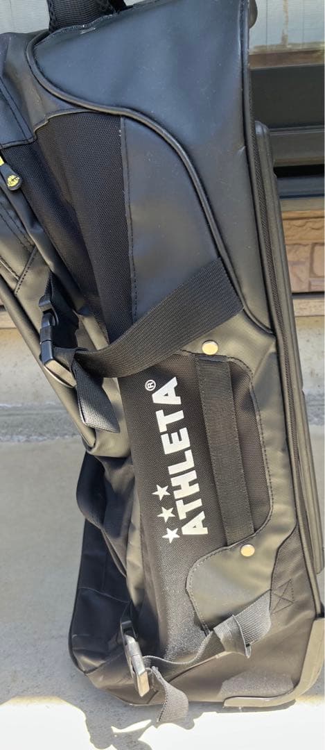 ATHLETA 遠征バッグ 黒 キャリーハンドル付き